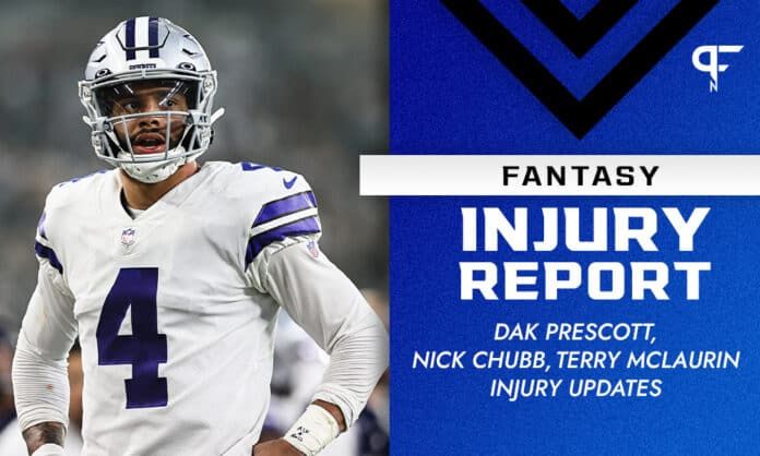 Fantasy Football Injury Report: Dak Prescott, Nick Chubb, Terry McLaurin injury updates