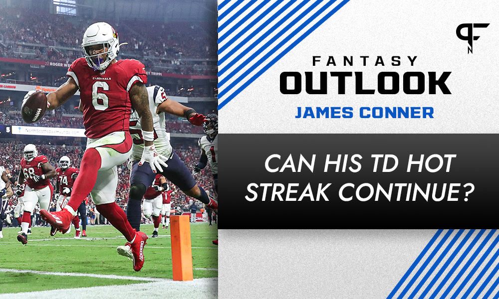 James Conner Fantasy Outlook: Can his TD hot streak continue?