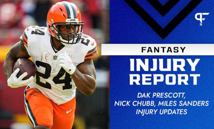 Fantasy Injury Report: Dak Prescott, Nick Chubb, Miles Sanders injury updates