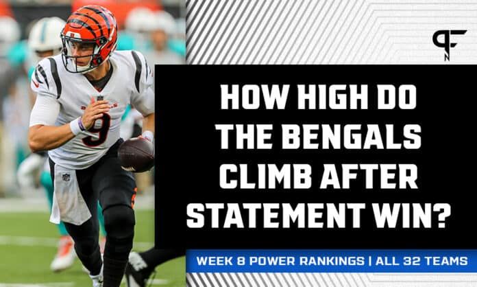 NFL Power Rankings Week 8: Bengals soar, Chiefs sour, and Browns survive