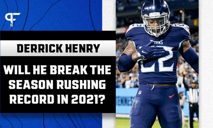 NFL Rushing Record: Will Derrick Henry break the season rushing record in 2021?