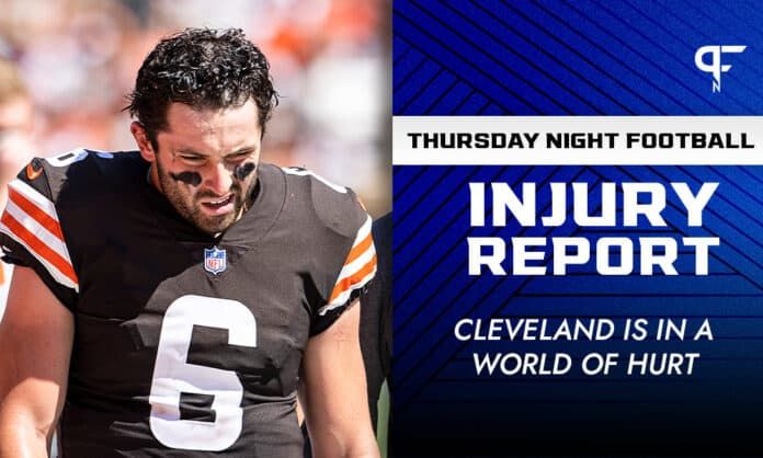 Thursday Night Football Injury Report: Cleveland is in a world of hurt