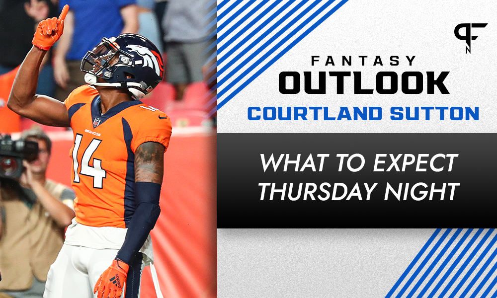 Courtland Sutton Fantasy Outlook: What to expect Thursday night