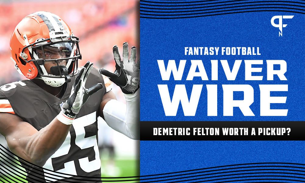 Demetric Felton Fantasy Outlook: Start possibility in Week 7 with D'Ernest Johnson looming?