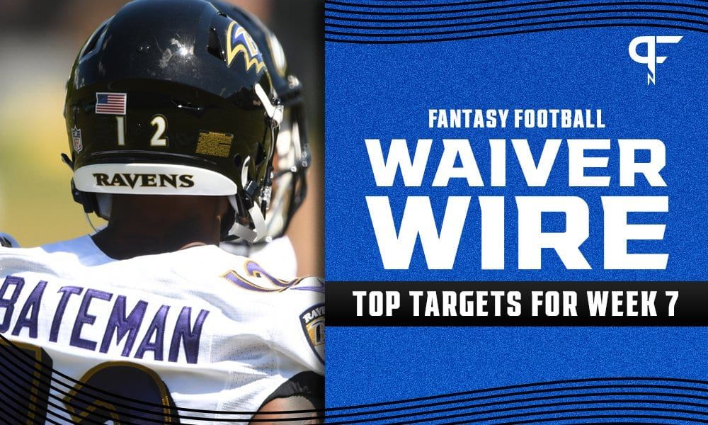 Week 7 Waiver Wire: Best pickups and targets for fantasy football include Demetric Felton and Rashod Bateman