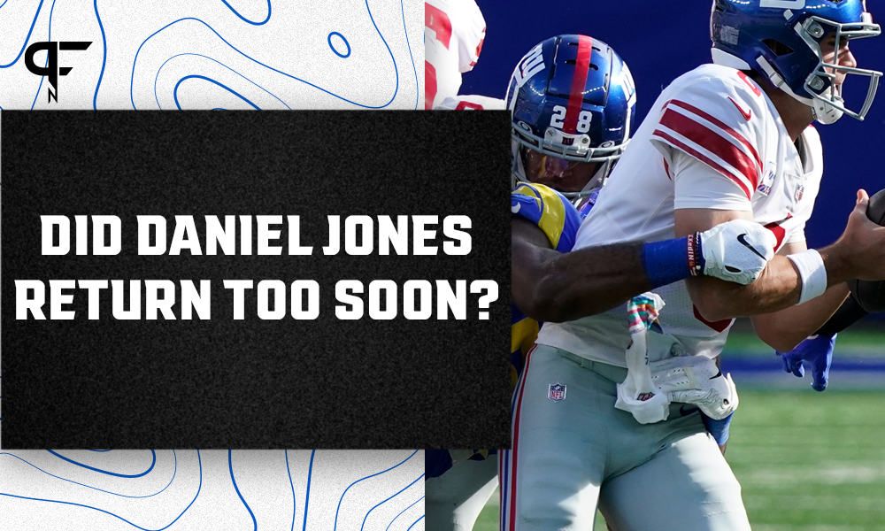 Should recently concussed Giants quarterback Daniel Jones even have played in Week 6?