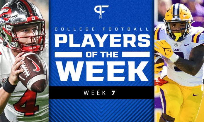 Week 7 College Football Players of the Week: Tyrion Davis-Price breaks LSU's single-game rushing record