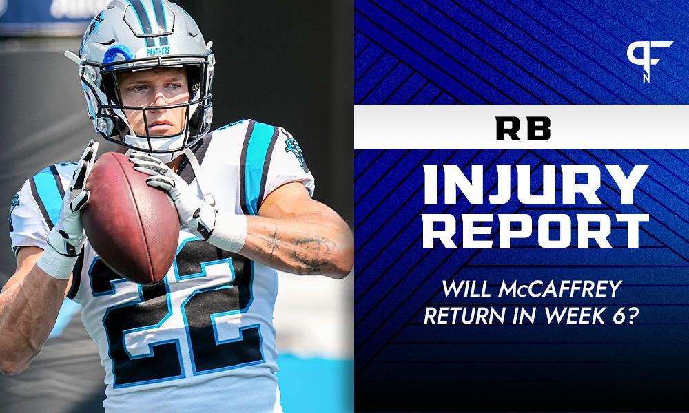 RB Injury Report Week 6: Christian McCaffrey, Nick Chubb among those out Sunday