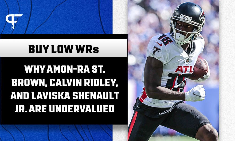 Week 6 Buy Low WRs: Why Amon-Ra St. Brown, Calvin Ridley, and Laviska Shenault Jr. are undervalued