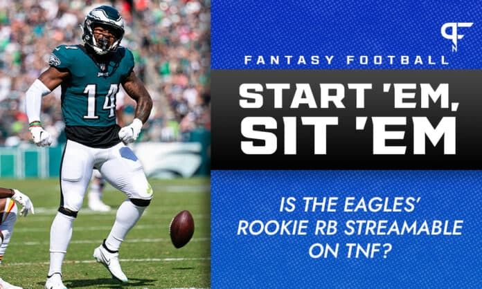 Kenneth Gainwell Start/Sit Week 6: Is the Eagles' rookie RB streamable on TNF?