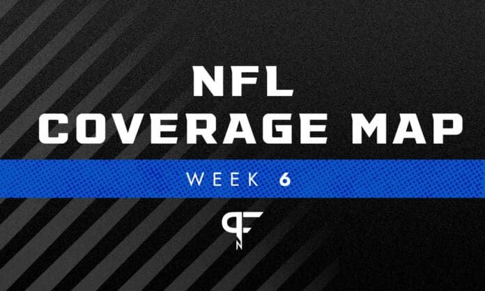 NFL Coverage Map Week 6: TV schedule for FOX, CBS broadcasts