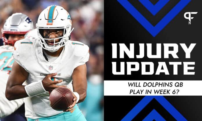 Tua Tagovailoa Injury Update: Will Dolphins QB play in Week 6?