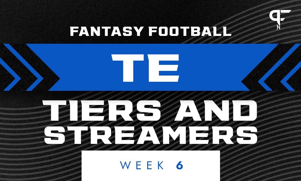 Fantasy Football TE Tiers and Streamers for Week 6 | Dawson Knox and Ricky Seals-Jones interesting options