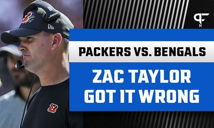 Zac Taylor deserves more blame for Bengals loss to Packers than any missed kick