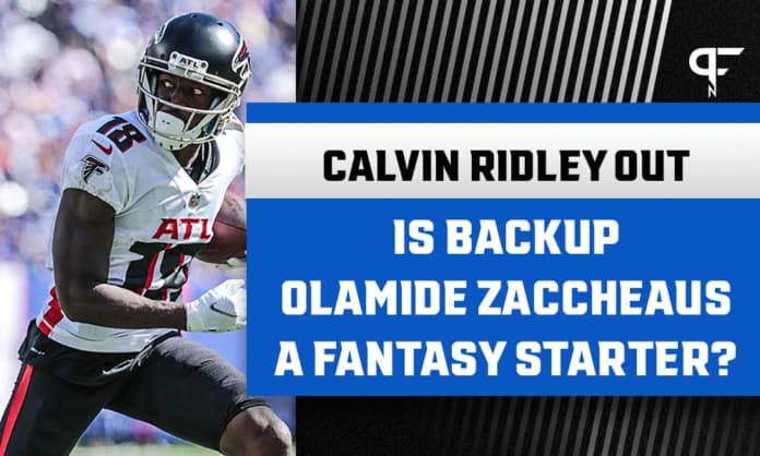 Calvin Ridley Out: Is backup Olamide Zaccheaus a fantasy starter?