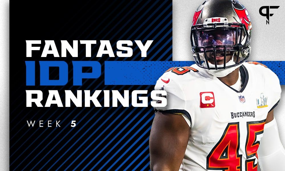 IDP Rankings Week 5: Top defensive fantasy football players to start