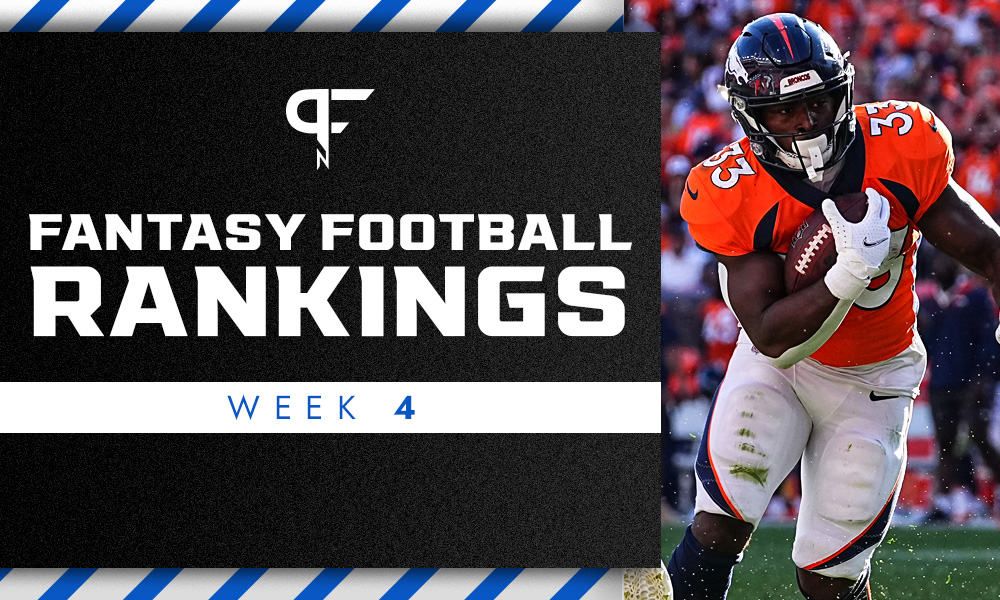 Week 4 Fantasy Football Rankings: Where do Javonte Williams and Jamaal Williams rank this week?