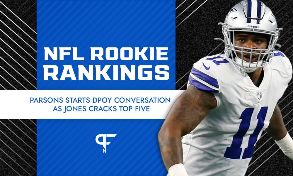 NFL Rookie Rankings Week 12: Parsons starts DPOY conversation as Jones cracks top five