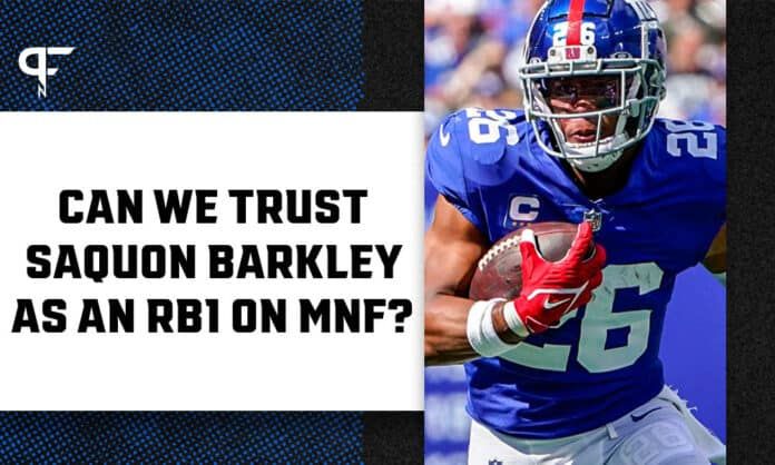 Saquon Barkley Start/Sit Week 11: Can fantasy managers trust Barkley on MNF?