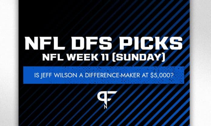 Sunday NFL DFS Picks Week 11: Cheap, high-upside bargains include Jeff Wilson and Marvin Jones