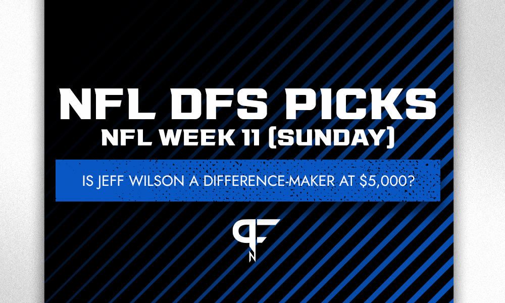 Sunday NFL DFS Picks Week 11: Cheap, high-upside bargains include Jeff Wilson and Marvin Jones
