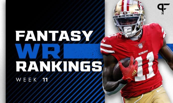 Week 11 WR Rankings: Do Brandon Aiyuk, Kenny Golladay, or Corey Davis rank highest this week?