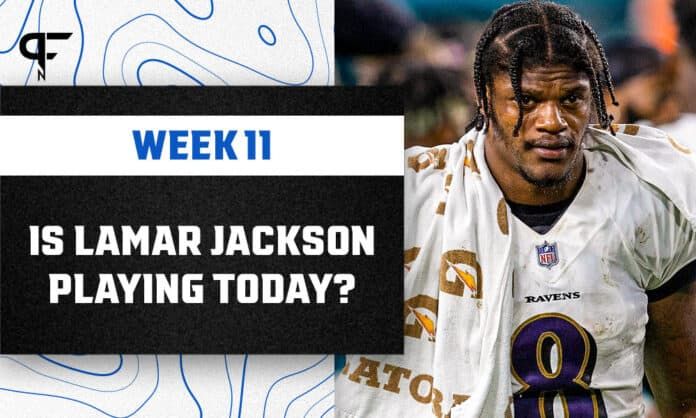 Is Lamar Jackson playing today against the Bears?