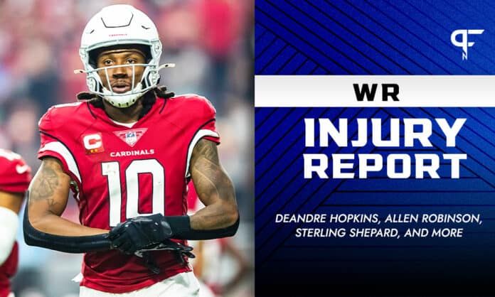 Fantasy WR Injury Report Week 11: DeAndre Hopkins, Allen Robinson, Sterling Shepard, and more