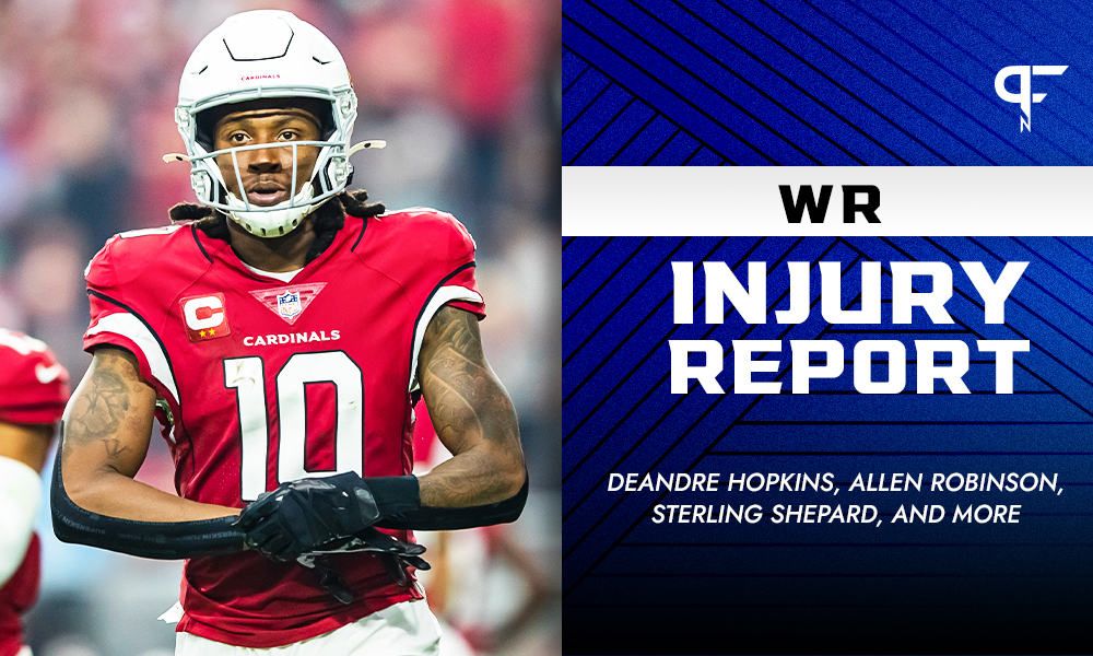 Fantasy WR Injury Report Week 11: DeAndre Hopkins, Allen Robinson, Sterling Shepard, and more