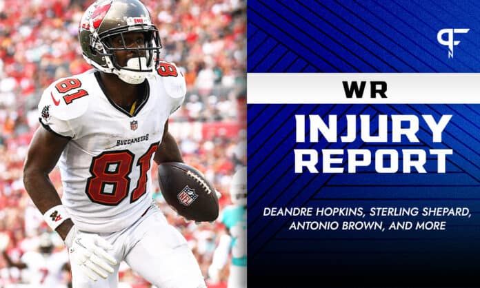 Fantasy Injury Report: DeAndre Hopkins, Sterling Shepard, Antonio Brown, and more