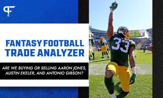 NFL Fantasy Trade Analyzer: Are we buying or selling Aaron Jones, Austin Ekeler, and Antonio Gibson?