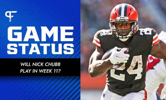 Will Nick Chubb play in Week 11 vs. the Lions?