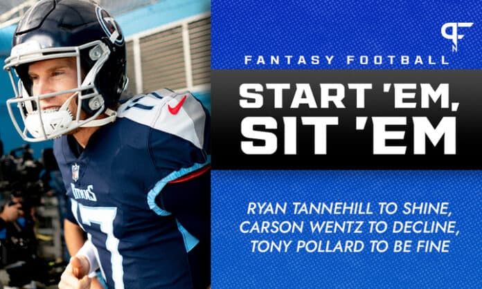 NFL Start 'Em Sit 'Em Week 11: Ryan Tannehill to shine, Carson Wentz to decline, Tony Pollard to be fine