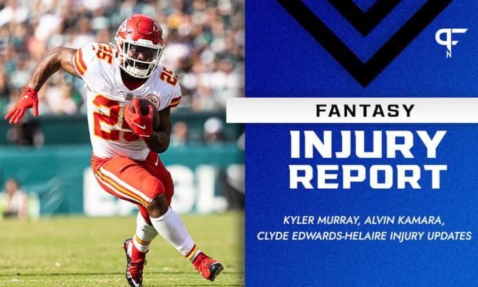 Fantasy Injury Report: Kyler Murray, Alvin Kamara, Clyde Edwards-Helaire injury updates