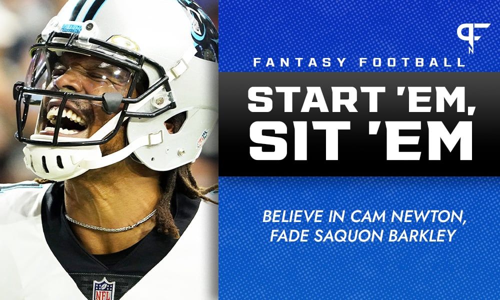 Fantasy Start 'Em, Sit 'Em Week 11: Believe in Cam Newton and Robby Anderson, fade Saquon Barkley