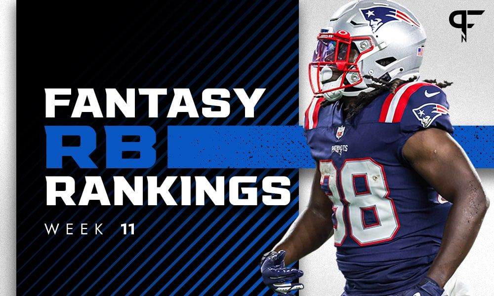 Week 11 RB Rankings: Where do Rhamondre Stevenson, Wayne Gallman, and Brandon Bolden rank this week?