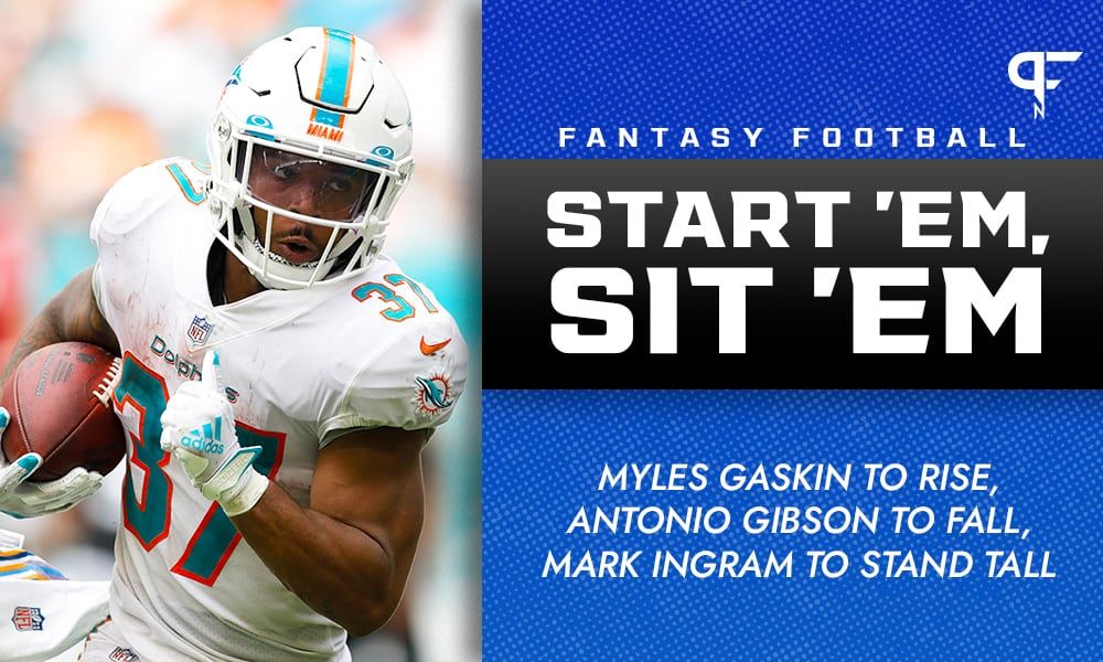 NFL RB Start 'Em Sit 'Em Week 11: Myles Gaskin to rise, Antonio Gibson to fall, Mark Ingram to stand tall