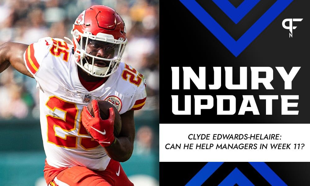 Clyde Edwards-Helaire Injury Update: If he returns in Week 11, is he a start 'em or sit 'em?