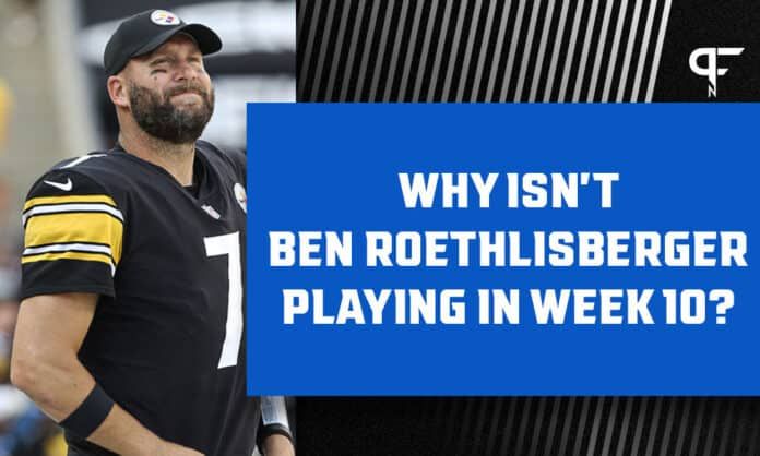 Why isn't Ben Roethlisberger playing today vs. the Lions?