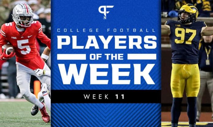 Week 11 College Football Players of the Week: Garrett Wilson and Aidan Hutchinson thrive