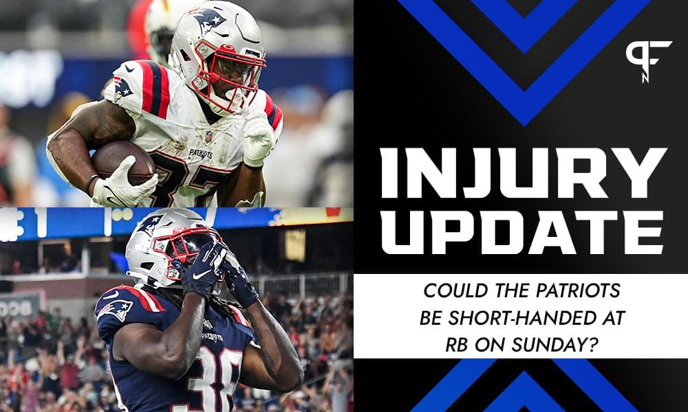 Damien Harris & Rhamondre Stevenson Injury Update: Both RBs remain in concussion protocol