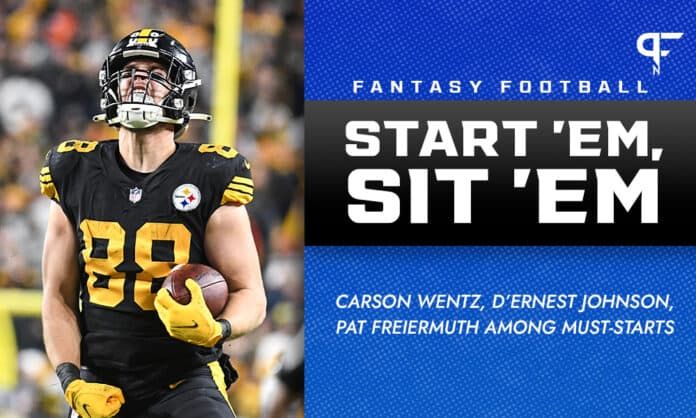 Fantasy Start 'Em, Sit 'Em Week 10: Carson Wentz, D’Ernest Johnson, and Pat Freiermuth among must-starts