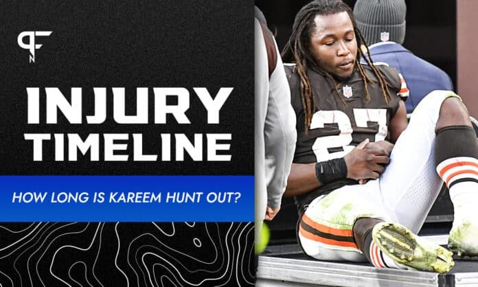 How long is Kareem Hunt out? Injury timeline, return date, updates on Browns RB