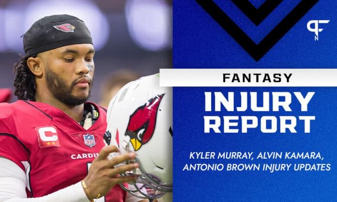 Fantasy Injury Report: Kyler Murray, Alvin Kamara, Antonio Brown injury updates