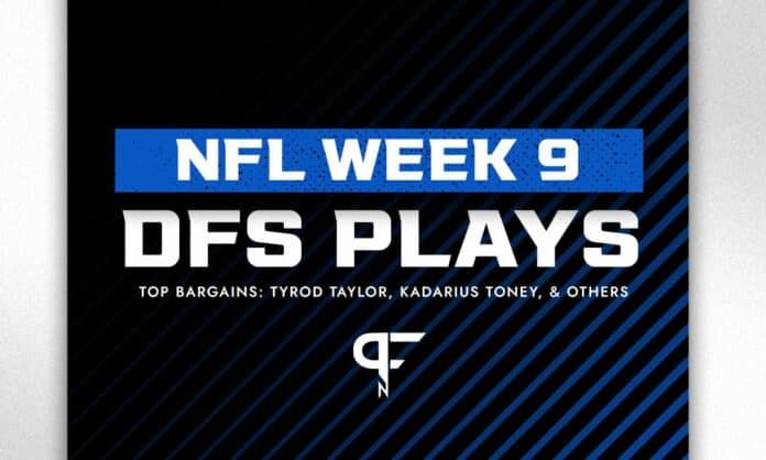 NFL DFS Picks Week 9: Tyrod Taylor and Kadarius Toney among top bargains