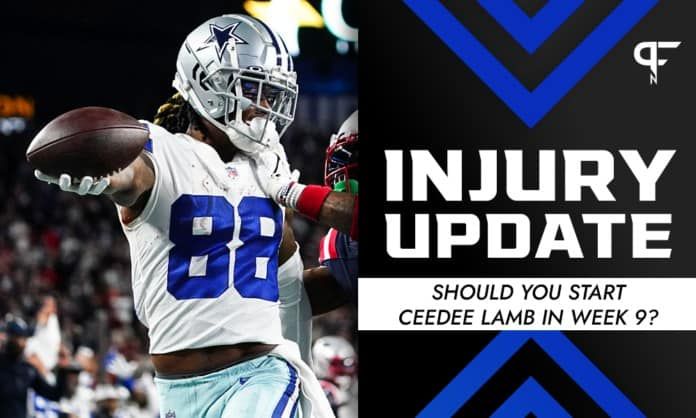 CeeDee Lamb Injury Update: Should you start the Cowboys WR in fantasy after injury designation?