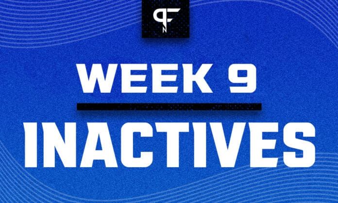 NFL Inactives Week 9: Sterling Shepard, Saquon Barkley out Sunday