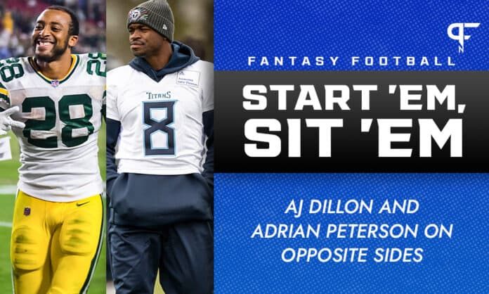 Start 'Em, Sit 'Em Week 9: AJ Dillon and Adrian Peterson on opposite sides