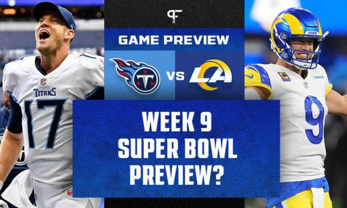 Tennessee Titans vs. Los Angeles Rams: Matchups, prediction for the NFL's Week 9 Sunday Night Football game