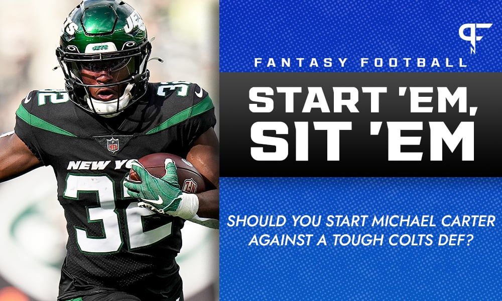 Michael Carter Start/Sit Week 9: Should you start him against a tough Colts defense?